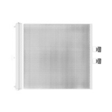 Pressure Mounted Expandable Pet Gate 43Inch Adjustable-White