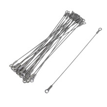 20Pcs Stainless Steel Safety Cable 8 Inch with Quick Release Ring for Outdoor Gates and Stage Lighting