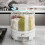 Rice Container 360Degree Rotating Grid, Transparent 6Compartment Cereal Dispenser With Removable Lid 2