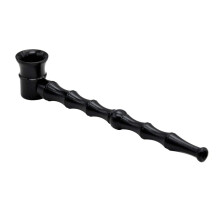 Tobacco Smoking Pipe Long Metal Herb Pipe Black