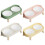 Double Bowl Pet Feeding Station Set Scratch Resistant-Yellow 3