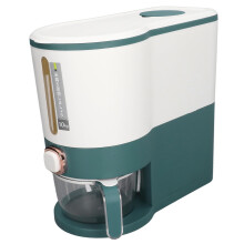 Rice Dispenser, FoodGrade DrySealed Storage, 25 Lbs 11.3 Kg, Measuring Cup, Kitchen Pantry, Model 271y40tncz14