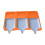Plastic Art Tray With Sturdy Base for-Square orange color 1