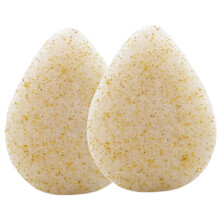 Natural Walnut Bath Sponge 2pcs Exfoliating Facial Cleansing Sponges Reusable Makeup Remover Tools for Women