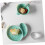 Ceramic Dinnerware Set with Elegant Cactus Pattern Soup Salad Pasta Plate for Home and Restaurant 3