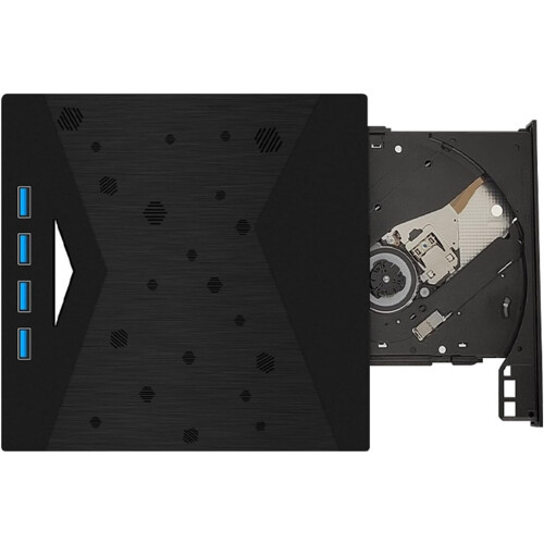 Type-C 3.0 Mobile External USB 7-in-1 Optical Drive DVD/CD Burner for PC, Slim and Portable, Universal Compatibility 1