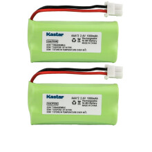 2Pack Cordless Phone Battery for VTech CS6114 2.4V 1000mAh NiMH Rechargeable Replacement