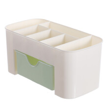 Organizzatore per trucchi da banco con cassetto, organizer da banco per bagno salvaspazio con cassetto da scrivania, contenitore per toletta con