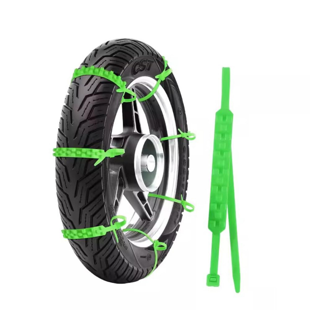Motorcycle Snow Chains For Honda Rebel 500 20172024 Adjustable Anti Skid Tire Chains 30Pcs Green 9001264888039
