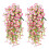 Artificial Eucalyptuses Morning Glory Wall-Pink edge color 1