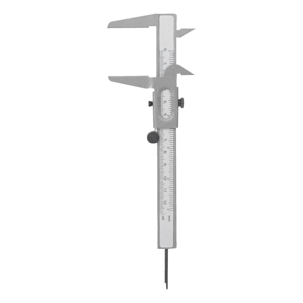 Metal Calipers Vernier, 5Inch, Metric And Imperial Scales, Inner And Outer Diameter Measurement, Durable Construction 9001264887186