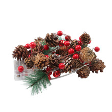 Christmas Tree Lights with Pine Cones and Berries, 6.5Ft LED Fairy String for Indoor Outdoor Decor