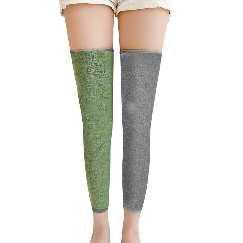 Thickened Warm Knee Sleeves with Thermal Cover, Non-Slip Knee Warmers for Pain Relief and Injury Prevention, Compression Support for Outdoor Activitie