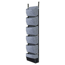 Grey Waterproof Plant Grow Bags, Vertical Garden Wall Planter with Compact Space Portable Design for Easy to Hang and Quality Fabric, User-Friendly fo