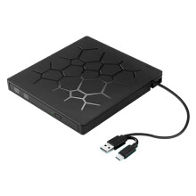 DVD Player External CD/DVD Drive USB 3.0 TypeC 6In1 Optical Drive With SD/TF Slots For PC And Laptop
