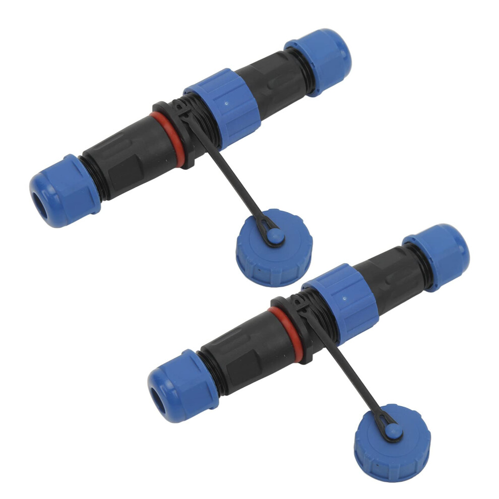 2 Set Ip68 2 Pin Aviation Connector Male Female Waterproof Cable Plug With Durable Pa66 Construction 9001264888688
