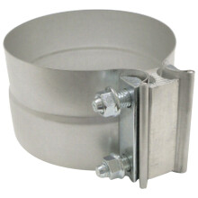 4.5 Inch Lap Joint Exhaust Band Clamp, Heavy Duty Aluminized Steel with I Block for Leak Seal