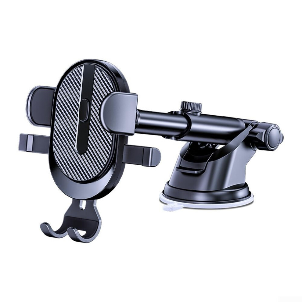 Car Phone Mount With Hook Clip, Strong Arm, Nonslip Grip, 360 Adjustable For Dashboard And Windshield 9001264889463