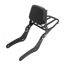 Motorcycle Sissy Bar with Backrest and Luggage Rack for Honda Rebel 300 500 20172023 Black