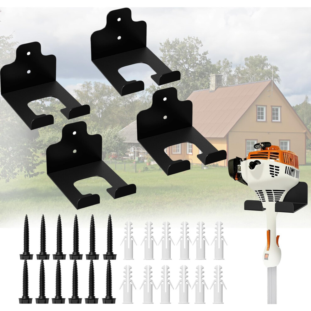 Garage Tool Organizer Wall Mounted Trimmer Rack, Heavy Duty Antirust Spacesaving 4Pcs 9426802796285