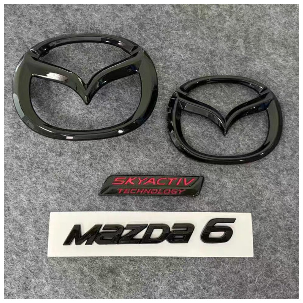 Rear Emblem Badge Replacement For Mazda 6 Sedan 20152017, Weatherresistant Fit Black 9119770651846