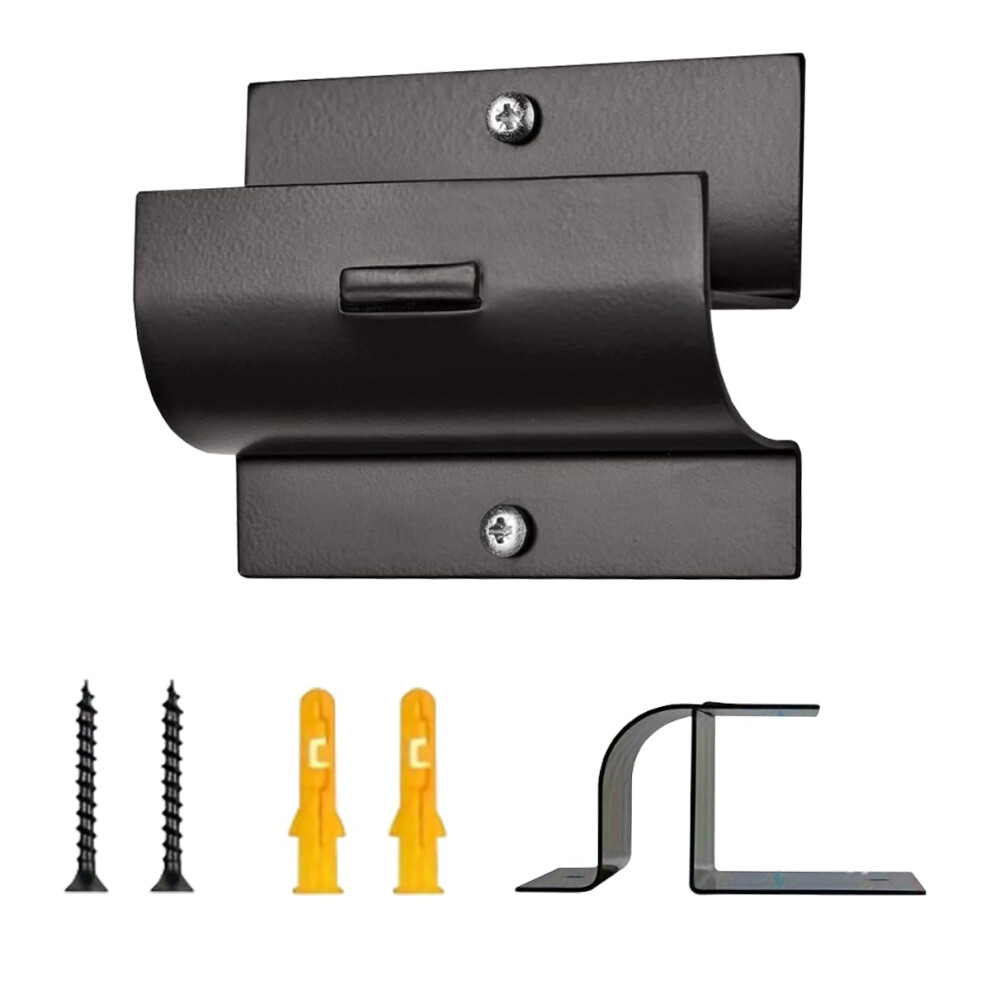 Garage Ladder Hooks Heavy Duty Wall Mount Storage Hanger Rack With Rustresistant Coating, Black 9119770652096