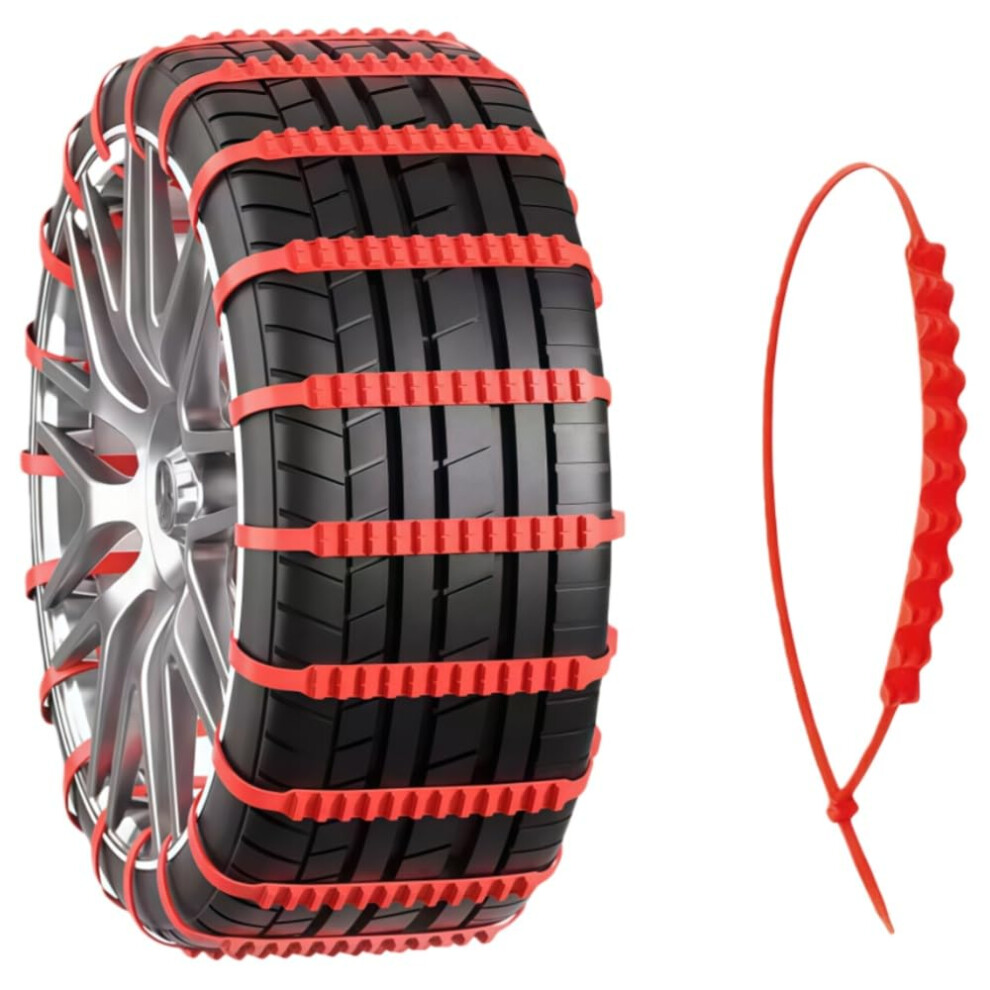 40 Pcs Snow Chains Universal Adjustable Antislip Tire Traction For Winter Driving And Emergency Use 9001264890018