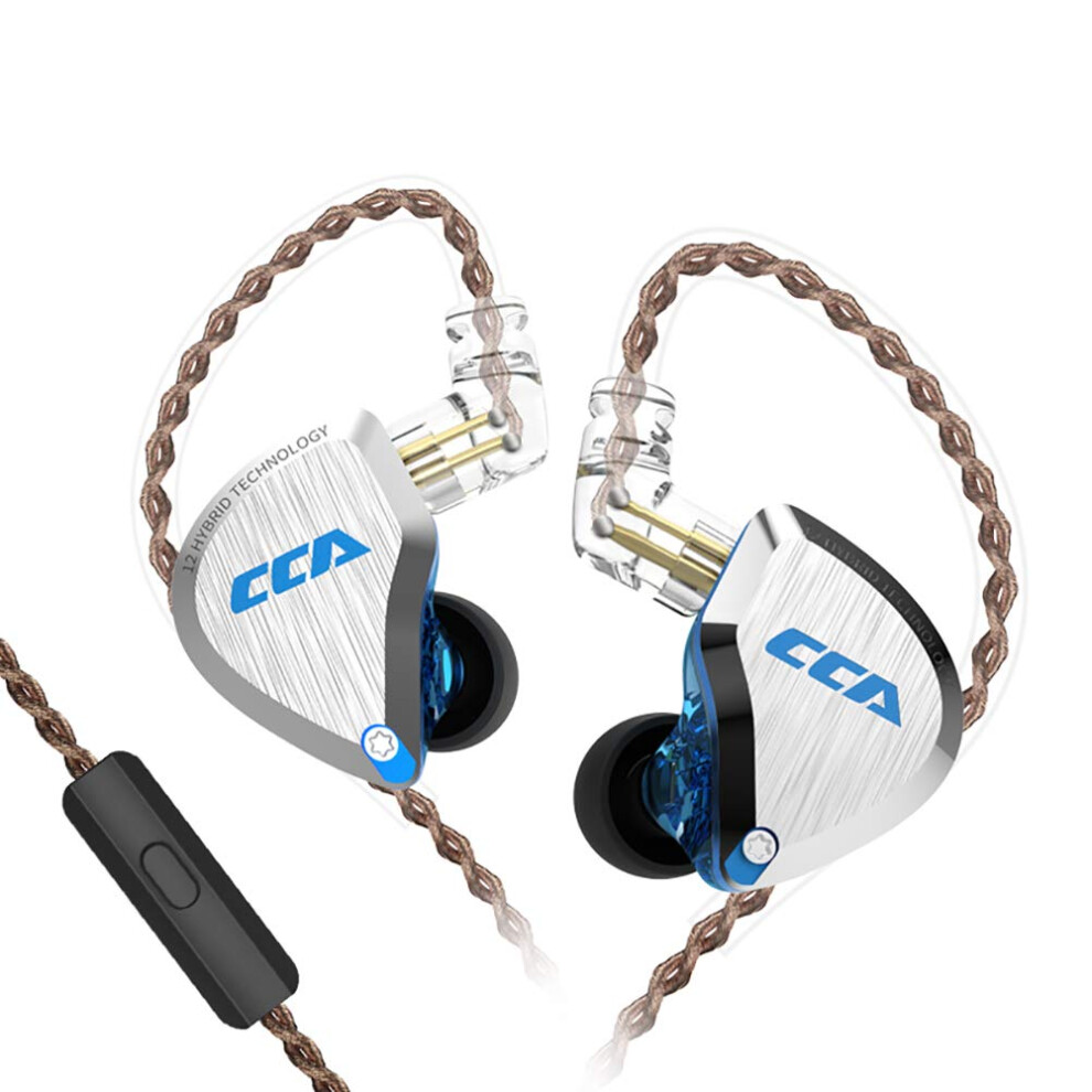C12 In Ear Earphones 5Ba 1Dd Hybrid Drivers Wired Sport Earbuds Hifi Clear Sound For Musicians Audiophiles Djs 9001264889203