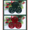 3 Matching Flocking Christmas Hanging Ornament Elegant-White 7