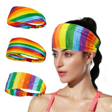 Elastisches, breites Sport-Stirnband, feuchtigkeitsableitendes Unisex-Haarband für intensive Aktivitäten, rutschfestes Design aus