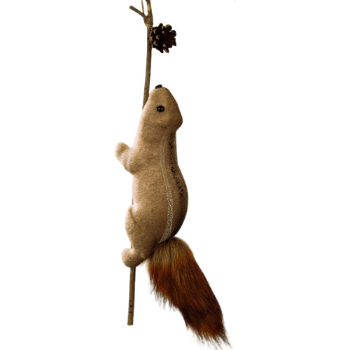 Realistic Squirrel Ornament Christmas Tree Hanging Decoration-L