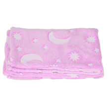 Couverture phosphorescente, plaid douillet toutes saisons, cadeau pour filles et garçons, motif avec mots encourageants, polaire rose douce,