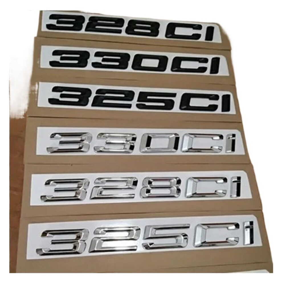 Chrome Emblem Badge For Bmw 330Ci Rear Vehicle Appearance Upgrade With Easy Tape Installation 9001264891589