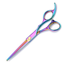 Professional Pet Hair Grooming Scissors Kit Blue Stainless Steel Dog Hair Cutting Shears Size 4