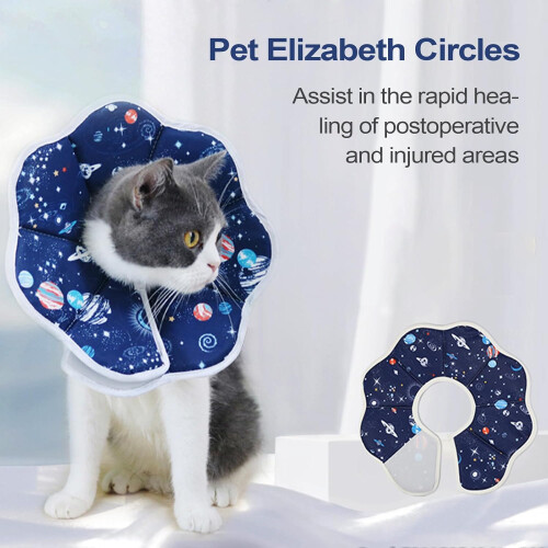 Cone Collars for Cats Pet Protective Collar AntiBite Protector Medium And Large Animals Plastic 1