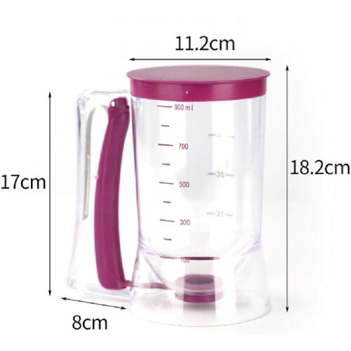 Handheld Cupcake Batter Dispenser with Measurement Scale for Precise Portion Control 1