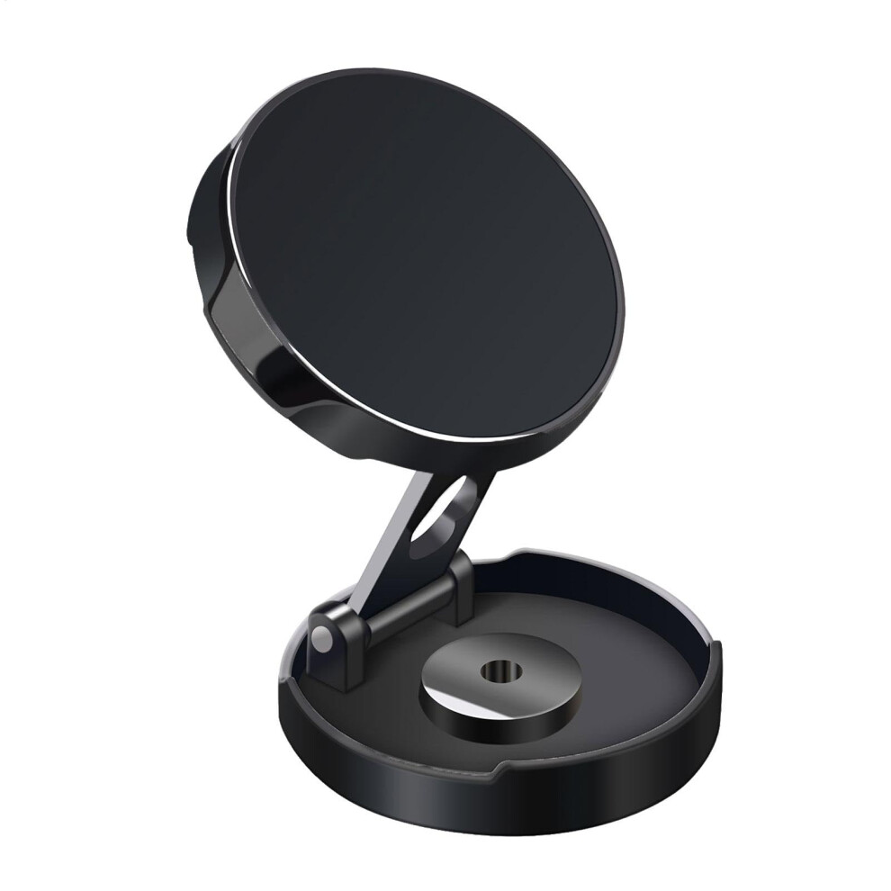 Car Phone Holder With Magnetic Lock, 360 Rotation And Foldable Design For Dashboard Use 9001264892630