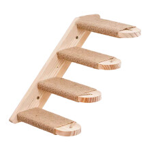Space Saving Wood Cats Climbing Furniture Wall-Four floors