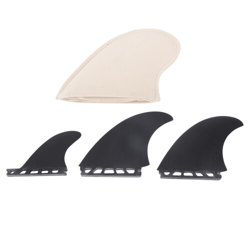 3PCS Paddleboard Fin Set Honeycomb Fiberglas