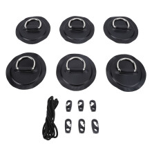 D-Ring-Patch-Kit aus Edelstahl, PVC-D-Ringe für