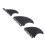 3PCS Paddleboard Fin Set Honeycomb Fiberglas 2