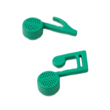 Decorative Silicone Teas Filter Music Note Shaped-Green