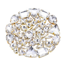 Sew On Rhinestones Crystal Sew On Claws-White gold claw