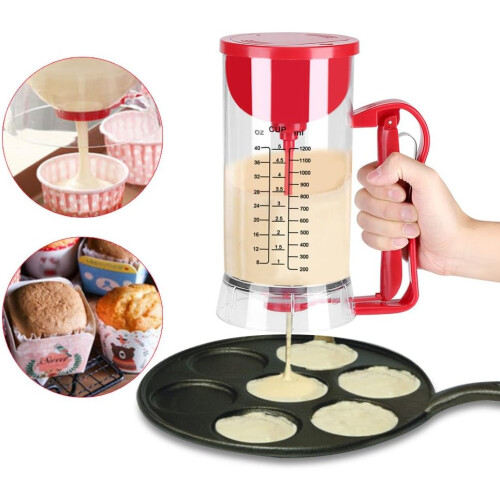 Electric Pancake Cupcake Batter Dispenser 1200ml with Automatic Mixing and Accurate Portion Control 2