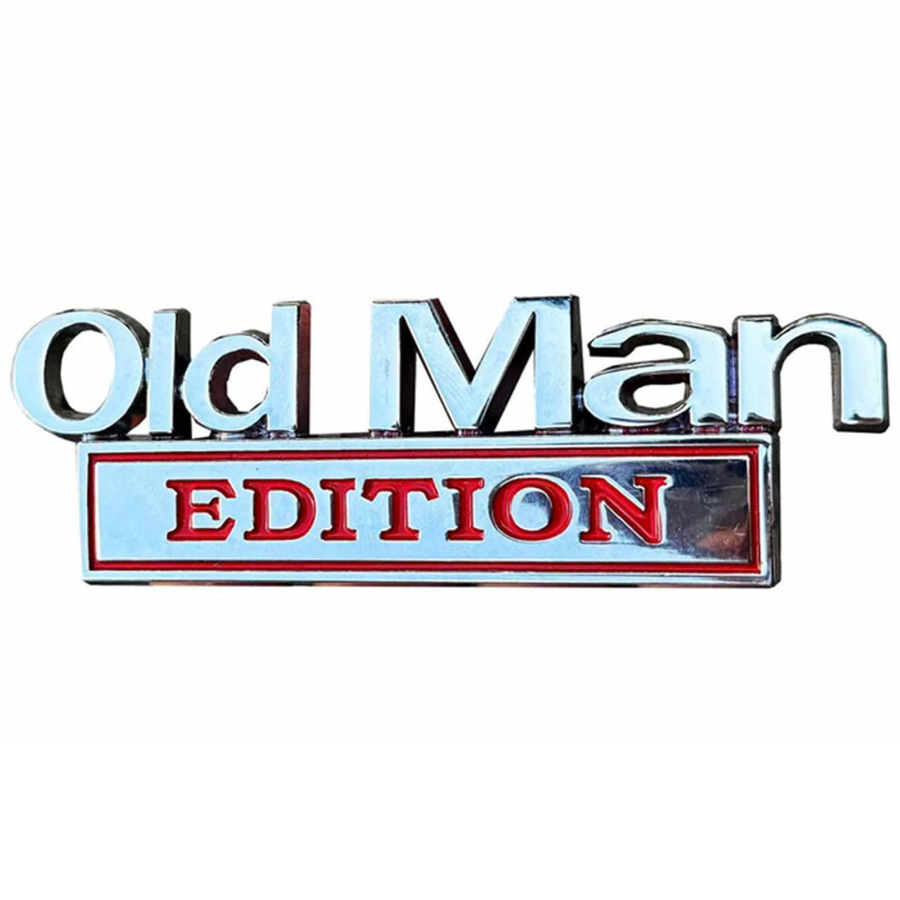 Funny Old Man Edition Car Emblem 3D Metal Badge Waterproof Sticker For Trucks And Suvs 9001264893880