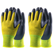 Guantes protectores, diseñados ergonómicamente con agarre de nitrilo antideslizante, fibra de rayón de bambú transpirable y compatibilidad con