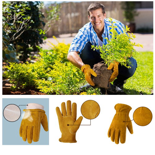 Γάντια Therm Insulated, γάντια οδηγού Keystone Thumb Deerskin Leather για κηπουρική σε κρύο καιρό, 2