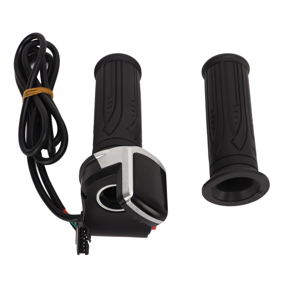 Non-Slip Grip Electric Bike Throttle, Easy Speed Adjustment Twist Throttle Control Handlebar With Universal Compatibility High-Quality Led Indicators 9048212278597