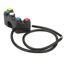 Interruptor de motocicleta robusto y fiable para faros delanteros, intermitentes y luces antiniebla. Interruptor multifunción para motocicleta con