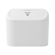 Car Trash Can with Lid for Acura, LeakProof Compact Garbage Bin, Easy Clean Small Car Accessory